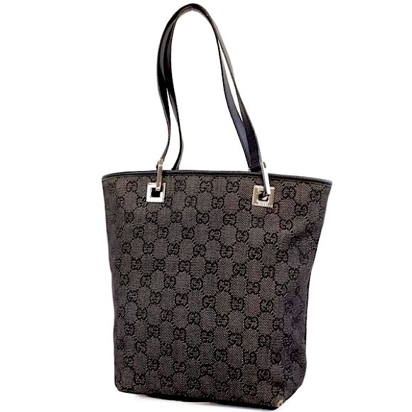 Gucci Handbags - Sold🚩GUCCI • GG Monogram Canvas & Leather Logo Large Shopper Tote RETAIL $2449